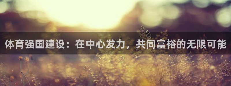 J9官网下载平台注册流程图：体育强国建设：在中心发力