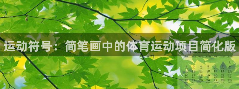 J9官网下载娱乐：运动符号：简笔画中的体育运动项目简