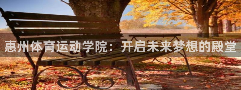 J9官方正版app娱乐：惠州体育运动学院：开启未来梦